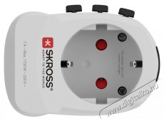 Skross PROLIGHTUSB-4XA 4xUSB töltő bemenettel földelt világutazó adapter Háztartás / Otthon / Kültér - Világítás / elektromosság - Hálózati elosztó / hosszabbító / adapter - 455107