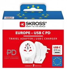 Skross 1.500290 Utazó Adapter Tv kiegészítők - Fali tartó / konzol - Kiegészítő / adapter - 496630