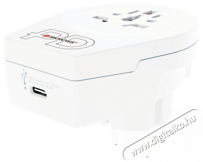 Skross 1.500290 Utazó Adapter Tv kiegészítők - Fali tartó / konzol - Kiegészítő / adapter - 496630