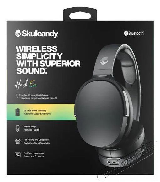 Skullcandy Hesh Evo Wireless Over-Ear fekete Audio-Video / Hifi / Multim&eacute;dia - F&uuml;l &eacute;s Fejhallgat&oacute;k - F&uuml;lhallgat&oacute; - 510231