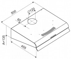 SLX SHA 60 X Páraelszívó - inox Konyhai termékek - Páraelszívó - Hagyományos - 363778
