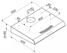 SLX SH 50 X Páraelszívó Konyhai termékek - Páraelszívó - Hagyományos - 363771