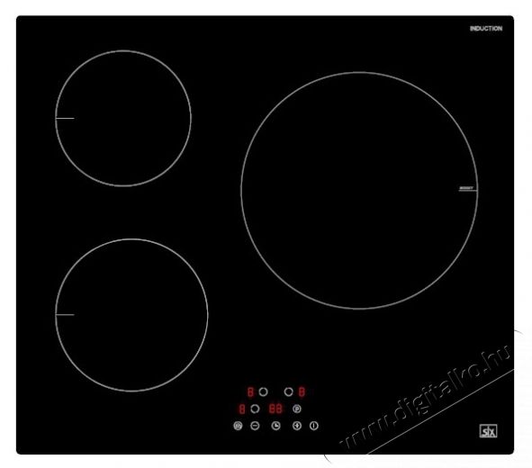 SLX 5IF-3SB indukciós főzőlap Konyhai termékek - Sütő-főzőlap, tűzhely (beépíthető) - Indukciós főzőlap (beépíthető) - 526734