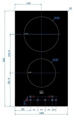 SLX 5VF-2S ker&aacute;mia főzőlap Konyhai term&eacute;kek - S&uuml;tő-főzőlap, tűzhely (be&eacute;p&iacute;thető) - Indukci&oacute;s főzőlap (be&eacute;p&iacute;thető) - 526732