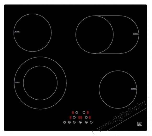 SLX 5VF-44S kerámia főzőlap Konyhai termékek - Sütő-főzőlap, tűzhely (beépíthető) - Indukciós főzőlap (beépíthető) - 526730