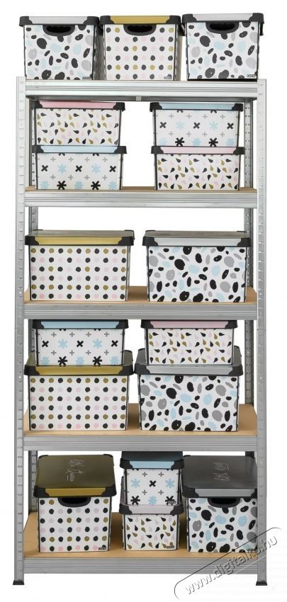 SmartStorage 954575 f&eacute;m polc, 180 x 75 x 40 cm, 5 MDF polc, 100 kg / polc H&aacute;ztart&aacute;s / Otthon / K&uuml;lt&eacute;r - Egy&eacute;b h&aacute;ztart&aacute;si term&eacute;k - 535725