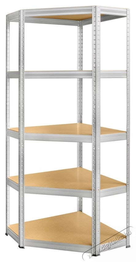 SmartStorage f&eacute;m sarokpolc 180x90x90x40cm 5 db MDF polc H&aacute;ztart&aacute;s / Otthon / K&uuml;lt&eacute;r - Egy&eacute;b h&aacute;ztart&aacute;si term&eacute;k - 535724
