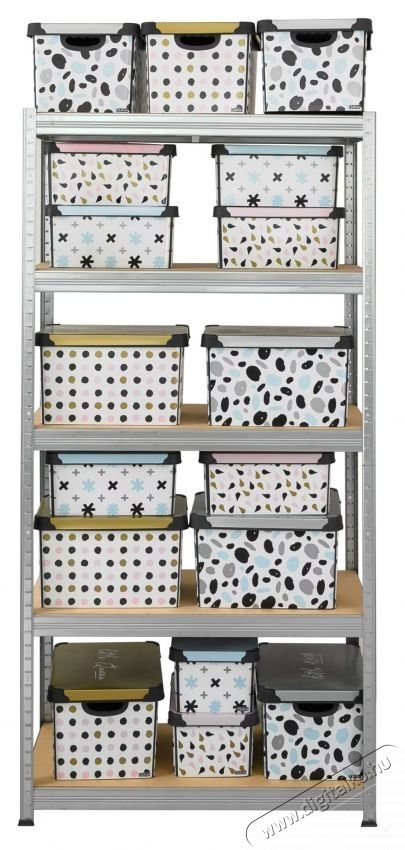 SmartStorage f&eacute;mpolc 180x100x45cm, 5 db MDF polc, 100 kg/polc H&aacute;ztart&aacute;s / Otthon / K&uuml;lt&eacute;r - Egy&eacute;b h&aacute;ztart&aacute;si term&eacute;k - 535722