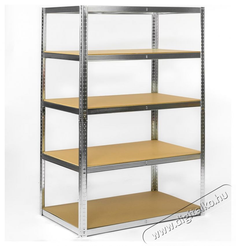 SmartStorage f&eacute;mpolc 180x120x60cm 5 db MDF polc, 250kg/polc H&aacute;ztart&aacute;s / Otthon / K&uuml;lt&eacute;r - Szersz&aacute;m - Kieg&eacute;sz&iacute;tő, tartoz&eacute;k - 535719