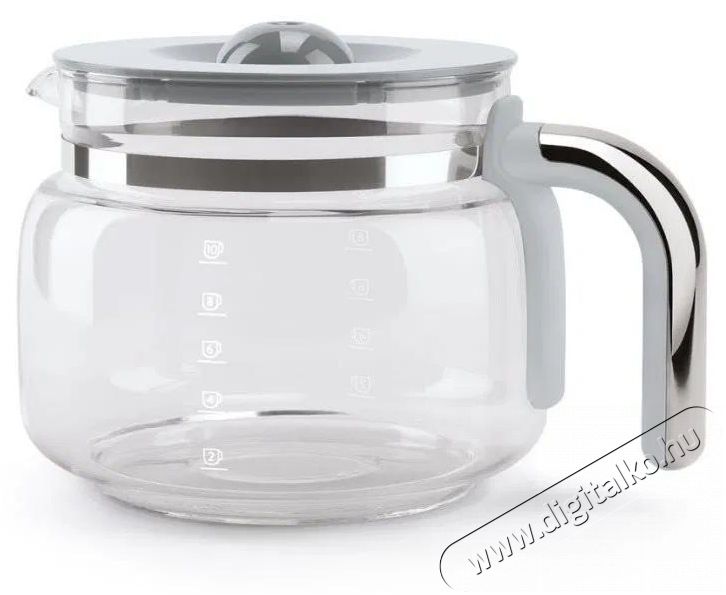 Smeg 50's Retro Style 1,4l 10 cs&eacute;sze, feh&eacute;r Konyhai term&eacute;kek - K&aacute;v&eacute;főző / k&aacute;v&eacute;&ouml;rlő / kieg&eacute;sz&iacute;tő - Filteres k&aacute;v&eacute;főző - 512862