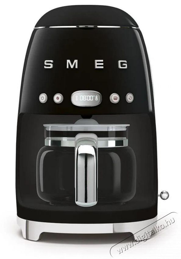 Smeg 50's Retro Style 1,4l 10 cs&eacute;sze, fekete Konyhai term&eacute;kek - K&aacute;v&eacute;főző / k&aacute;v&eacute;&ouml;rlő / kieg&eacute;sz&iacute;tő - Filteres k&aacute;v&eacute;főző - 512864