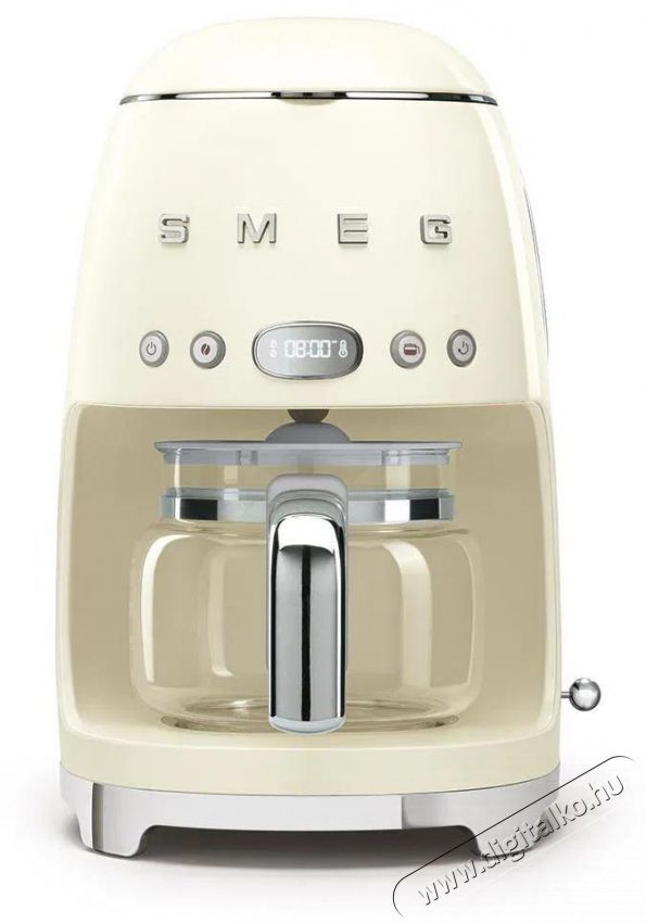 Smeg 50's Retro Style 1,4l 10 cs&eacute;sze, kr&eacute;msz&iacute;n Konyhai term&eacute;kek - K&aacute;v&eacute;főző / k&aacute;v&eacute;&ouml;rlő / kieg&eacute;sz&iacute;tő - Filteres k&aacute;v&eacute;főző - 512861