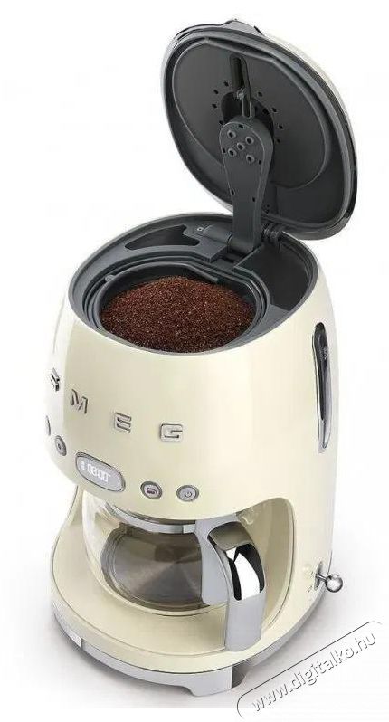 Smeg 50's Retro Style 1,4l 10 cs&eacute;sze, kr&eacute;msz&iacute;n Konyhai term&eacute;kek - K&aacute;v&eacute;főző / k&aacute;v&eacute;&ouml;rlő / kieg&eacute;sz&iacute;tő - Filteres k&aacute;v&eacute;főző - 512861
