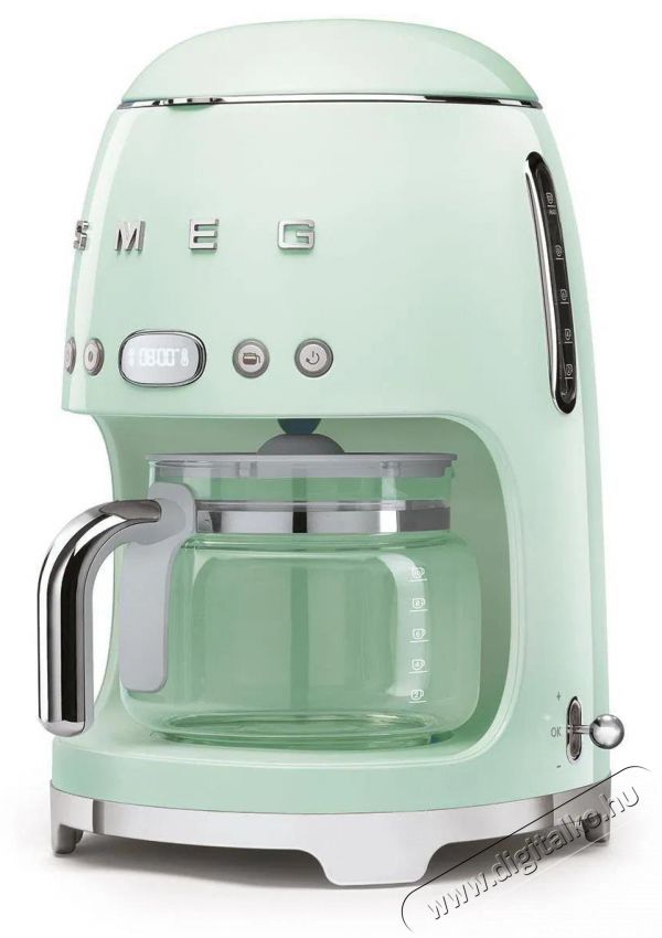 Smeg 50's Retro Style 1,4l 10 cs&eacute;sze, pasztellz&ouml;ld Konyhai term&eacute;kek - K&aacute;v&eacute;főző / k&aacute;v&eacute;&ouml;rlő / kieg&eacute;sz&iacute;tő - Filteres k&aacute;v&eacute;főző - 512863