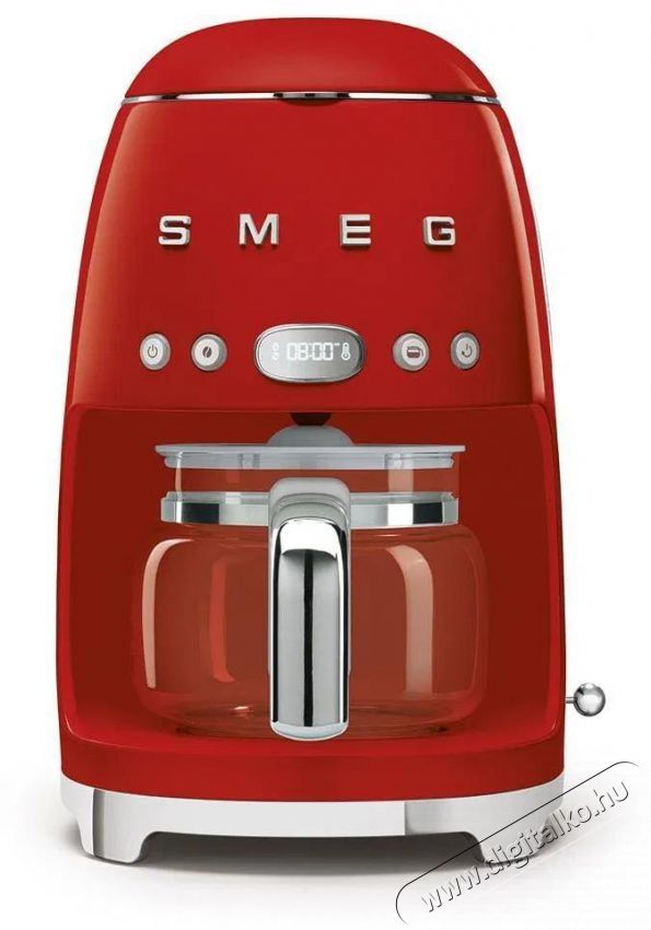 Smeg 50's Retro Style 1,4l 10 cs&eacute;sze, piros Konyhai term&eacute;kek - K&aacute;v&eacute;főző / k&aacute;v&eacute;&ouml;rlő / kieg&eacute;sz&iacute;tő - Filteres k&aacute;v&eacute;főző - 512868