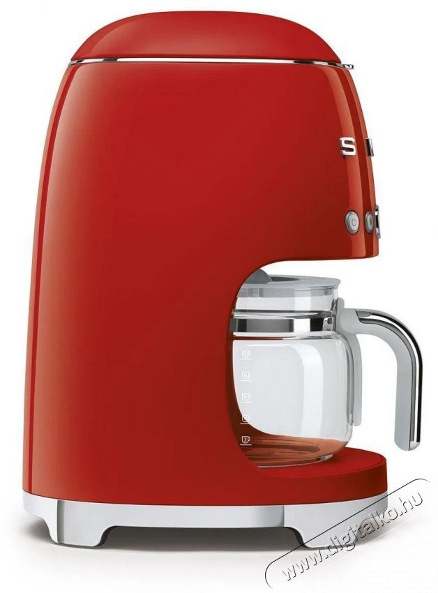 Smeg 50's Retro Style 1,4l 10 cs&eacute;sze, piros Konyhai term&eacute;kek - K&aacute;v&eacute;főző / k&aacute;v&eacute;&ouml;rlő / kieg&eacute;sz&iacute;tő - Filteres k&aacute;v&eacute;főző - 512868