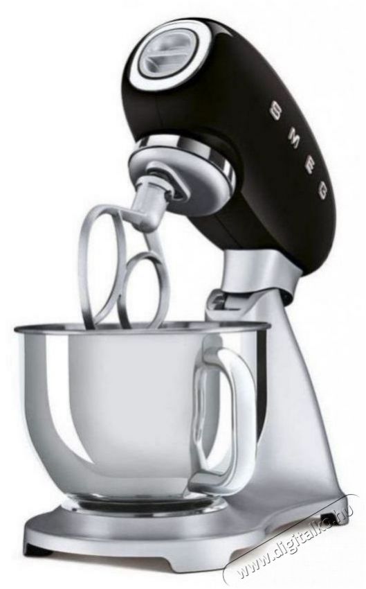 Smeg 50's Retro Style 4,8 l fekete, rozsdamentes ac&eacute;l talppal Konyhai term&eacute;kek - Konyhai kisg&eacute;p (elők&eacute;sz&iacute;t&eacute;s / feldolgoz&aacute;s) - Konyhai robotg&eacute;p - 512871