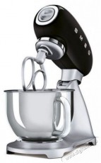 Smeg 50's Retro Style 4,8 l fekete, rozsdamentes ac&eacute;l talppal Konyhai term&eacute;kek - Konyhai kisg&eacute;p (elők&eacute;sz&iacute;t&eacute;s / feldolgoz&aacute;s) - Konyhai robotg&eacute;p - 512871