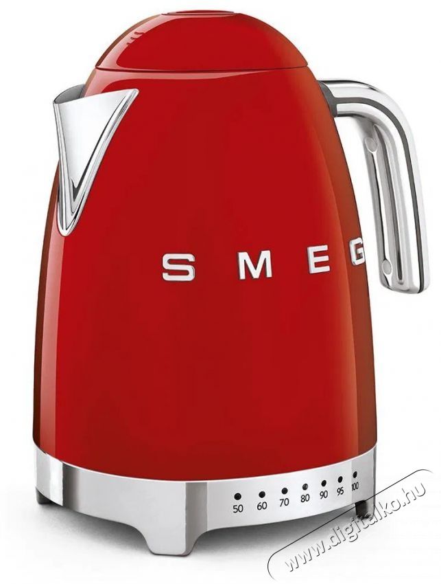 Smeg 50's Retro Style 1,7 l LED kijelző piros Konyhai term&eacute;kek - V&iacute;zforral&oacute; / teafőző - 513231