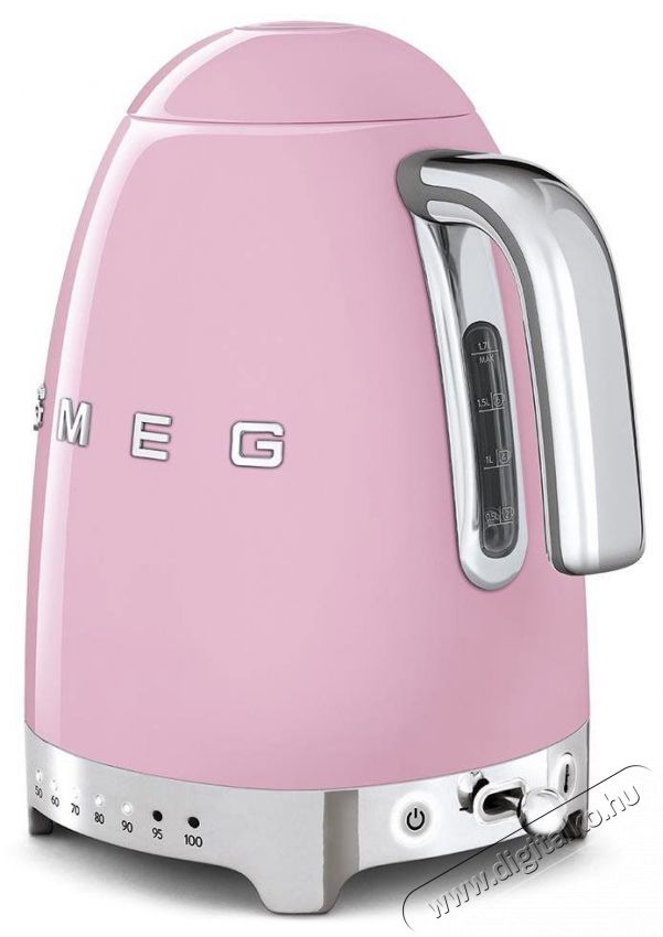 Smeg 50's Retro Style 1,7 l LED kijelző r&oacute;zsasz&iacute;n Konyhai term&eacute;kek - V&iacute;zforral&oacute; / teafőző - 513250
