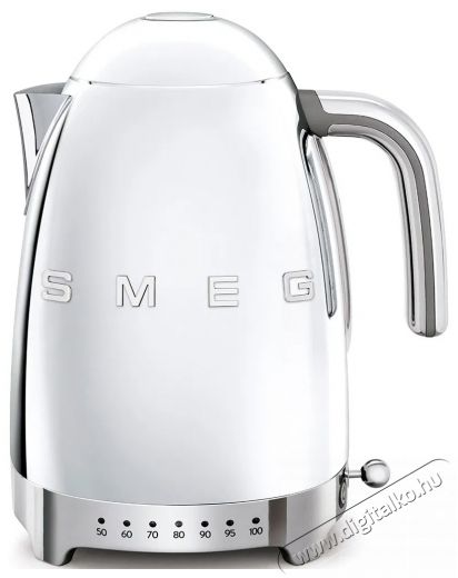 Smeg 50's Retro Style 1,7l LED-es kijelző rozsdamentes ac&eacute;lb&oacute;l Konyhai term&eacute;kek - V&iacute;zforral&oacute; / teafőző - 513241