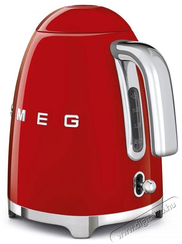 Smeg 50's Retro Style 1,7l piros Konyhai term&eacute;kek - V&iacute;zforral&oacute; / teafőző - 513232
