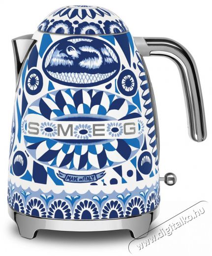 Smeg KLF03DGBEU Dolce&Gabbana Kettle Blu Mediterraneo Újdonságok - Új termékek - 513247