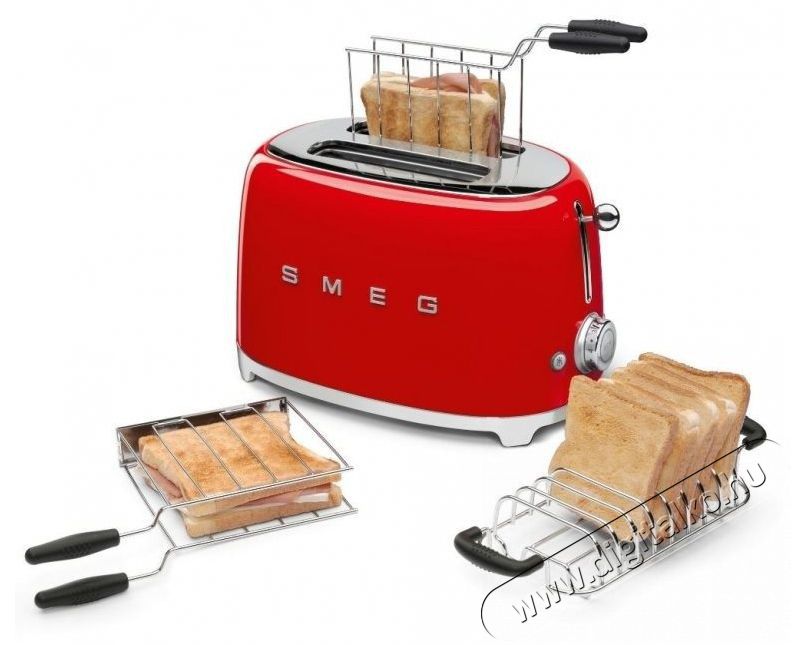 Smeg 50's Retro Style 2x2 piros 950W Konyhai term&eacute;kek - Konyhai kisg&eacute;p (s&uuml;t&eacute;s / főz&eacute;s / hűt&eacute;s / &eacute;telk&eacute;sz&iacute;t&eacute;s) - Keny&eacute;rpir&iacute;t&oacute; - 520630