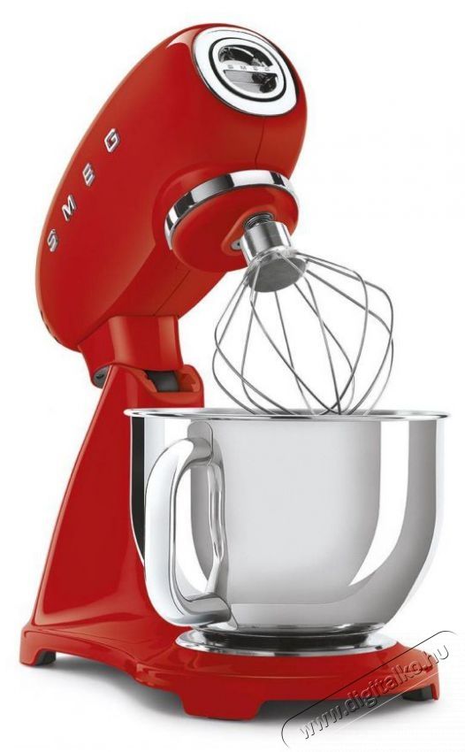 Smeg 50 s Retro Style 4,8 l piros, rozsdamentes ac&eacute;l t&aacute;llal Konyhai term&eacute;kek - Konyhai kisg&eacute;p (elők&eacute;sz&iacute;t&eacute;s / feldolgoz&aacute;s) - Konyhai robotg&eacute;p - 530370