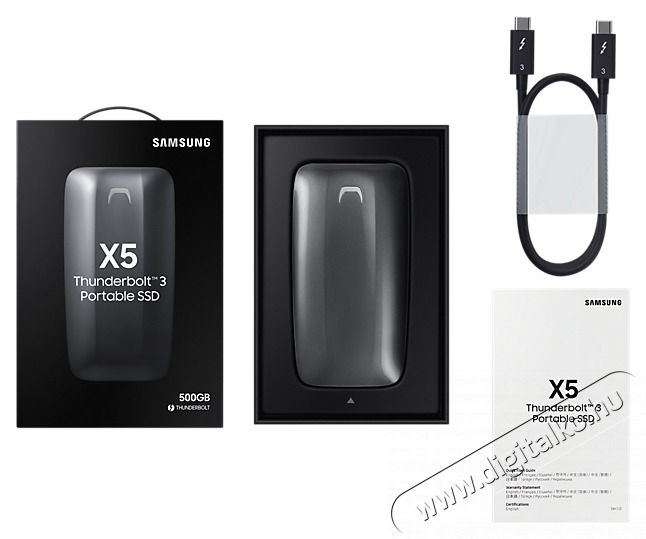SAMSUNG SAMSUNG Hordozhat&oacute; SSD X5 Thunderbolt&trade;3 500GB 	 Egy&eacute;b - Nem forgalmazzuk ! - 486962