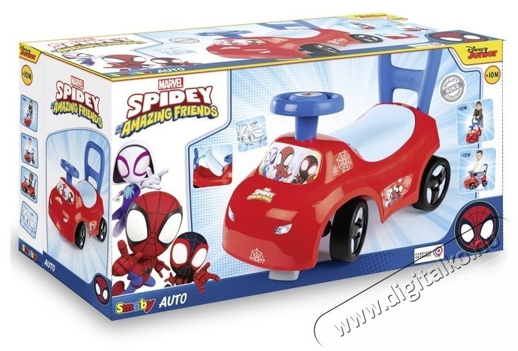 Smoby 720546 b&eacute;bitaxi - Spidey &eacute;s csod&aacute;latos bar&aacute;tai H&aacute;ztart&aacute;s / Otthon / K&uuml;lt&eacute;r - J&aacute;t&eacute;k / Sport - Szabadt&eacute;ri j&aacute;t&eacute;k - 535728