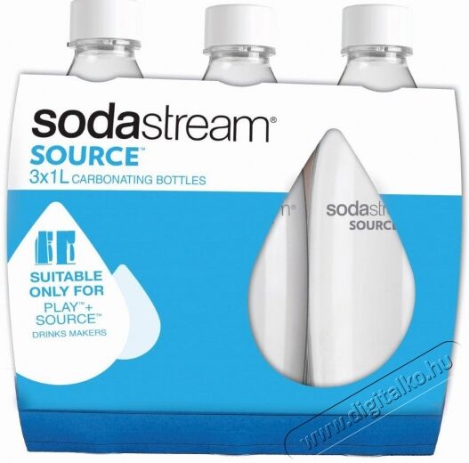 Sodastream Source Play palack (3x1l) - fehér Konyhai termékek - Sodastream szódagép - Sodastream palack - 281271