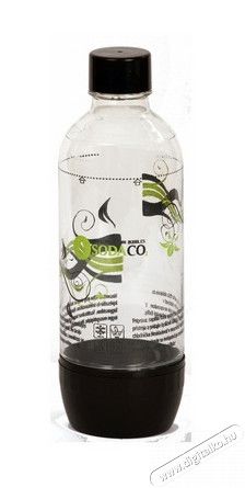 Sodaco PET szénsavasító flakon (1L) - fekete Konyhai termékek - Sodastream szódagép - Sodastream palack - 324866