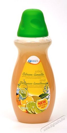 Sodaco Citrom-limette gyümölcs szörp, 1:23, 500 ml Konyhai termékek - Sodastream szódagép - Sodastream szörp - 324854
