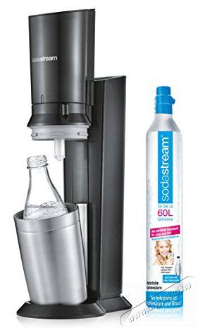 Sodastream Crystal 2.0 Titan + 0,6L üveg + CO2 patron Konyhai termékek - Sodastream szódagép - Sodastream szódagép szett - 372938