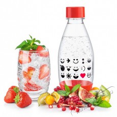 Sodastream BO Szmájli palack 0,5 l - piros Konyhai termékek - Sodastream szódagép - Sodastream palack - 380410