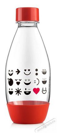 Sodastream BO Szmájli palack 0,5 l - piros Konyhai termékek - Sodastream szódagép - Sodastream palack - 380410
