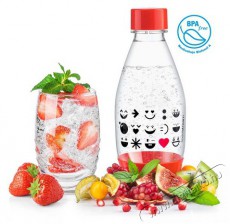 Sodastream BO Szmájli palack 0,5 l - piros Konyhai termékek - Sodastream szódagép - Sodastream palack - 380410