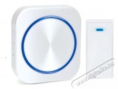 Solight  vezeték nélküli, ajtó nélküli csengő, aljzathoz, 150m, fehér, tanulási kód Háztartás / Otthon / Kültér - Lakásfelszerelés - Csengő - 519773