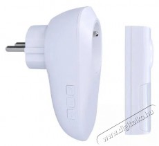 Solight  vezet&eacute;k n&eacute;lk&uuml;li csengő + csatlakoz&oacute;aljzat, h&aacute;l&oacute;zati, 250 m, feh&eacute;r, learning code H&aacute;ztart&aacute;s / Otthon / K&uuml;lt&eacute;r - Lak&aacute;sfelszerel&eacute;s - Csengő - 519759