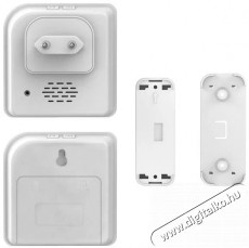 Solight  vezeték nélküli, fehér, learning code, 2× vevőegységgel (hálózati aljzatba, elemes) Háztartás / Otthon / Kültér - Lakásfelszerelés - Csengő - 519774