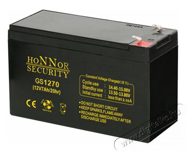 SOLLEYSEC HS12-7 12V/7Ah zárt gondozásmentes AGM akkumulátor Honnor Security Háztartás / Otthon / Kültér - Szerszám - Li-ion akkumulátor szerszámokhoz - 389987