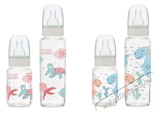 SOLMAZER IRIS teknős vagy dinoszaurusz mintás cumisüveg szett 6-12 hónapos babáknak, 2 cseppes, 2 darabos, 125ml+250ml 111829-804 Szépségápolás / Egészség - Baba mama termék - Cumisüveg / cumi / etetés kiegészítő - 501884