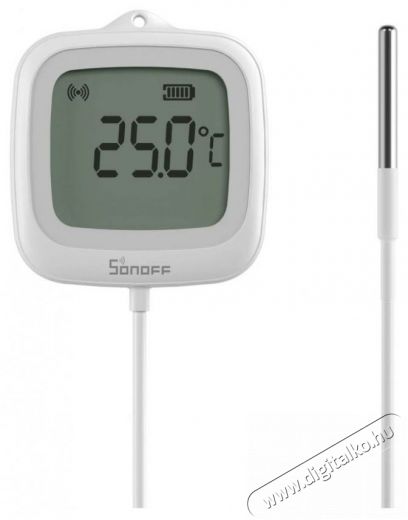 SONOFF IP65 Zigbee LCD Smart Thermometer (Probe Version) SNZB-02LD Háztartás / Otthon / Kültér - Lakásfelszerelés - Hőmérő / barométer - 519776