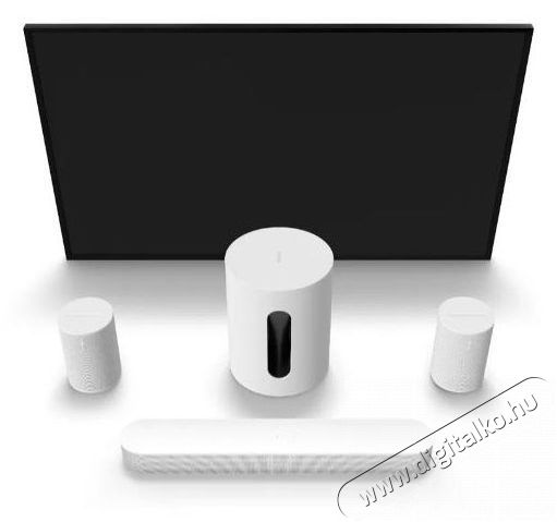Sonos BEAM feh&eacute;r + Sub Mini + 2x Era 100 Audio-Video / Hifi / Multim&eacute;dia - H&aacute;zimozi - DVD h&aacute;zimozi szett - 530454