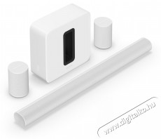 Sonos Arc Ultra fehér + Sub 4 + 2x Era 100 Audio-Video / Hifi / Multimédia - Hangprojektor / soundbar - Mélyládával - 530482