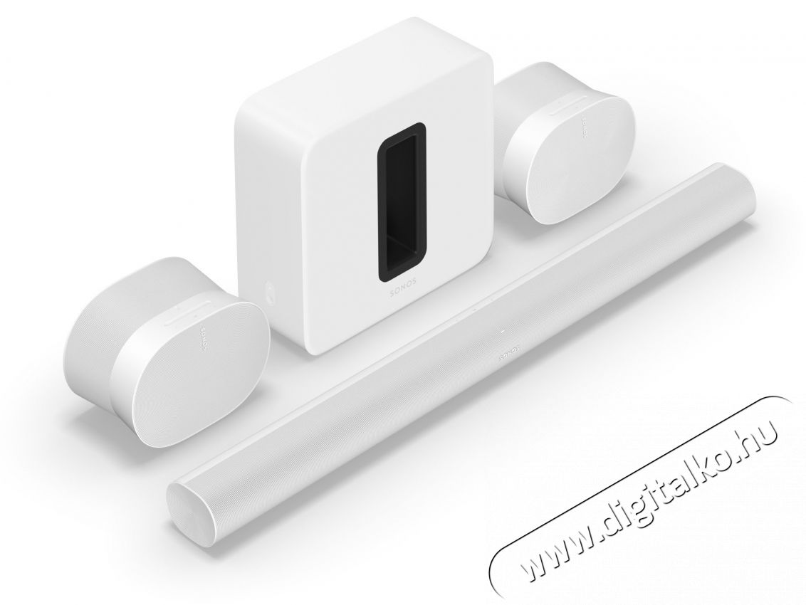Sonos Arc Ultra feh&eacute;r + Sub 4 + 2x Era 300 Audio-Video / Hifi / Multim&eacute;dia - Hangprojektor / soundbar - M&eacute;lyl&aacute;d&aacute;val - 530483