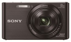SONY DSC-W830B Digitális fényképezőgép - Fekete + 32GB memória kártya Fényképezőgép / kamera - Kompakt fényképezőgép - Normál tudású kompakt - 361588