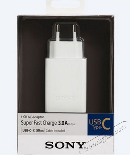 SONY CP-AD3 USB-C hálózati töltő 3A Akkuk és töltők - Li-ion akkumulátor és töltő (gyári) - Töltő / hálózati adapter - 332799