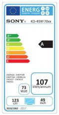 SONY KD-49XF7005BAEP Ultra HD Smart LED televízió Televíziók - LED televízió - UHD 4K felbontású - 340859